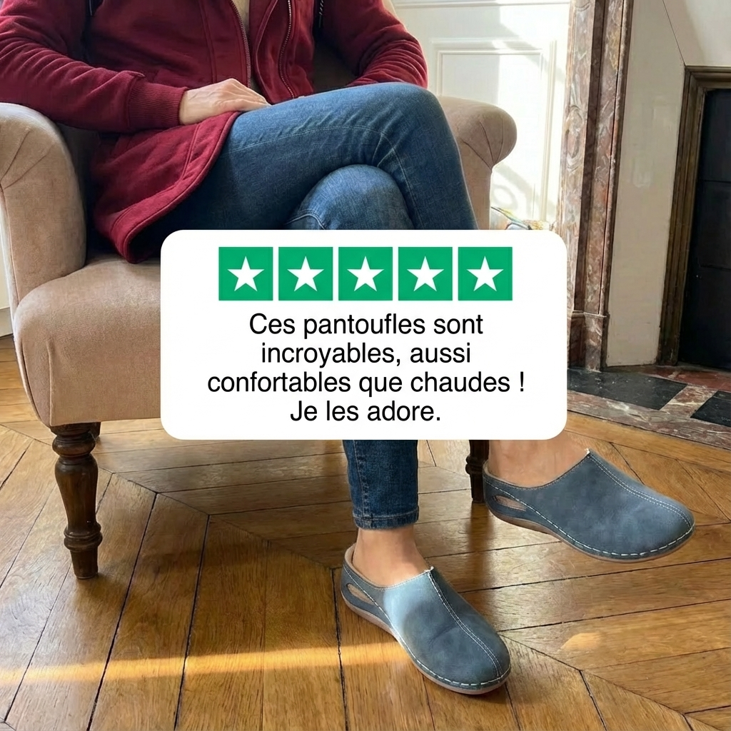 Pantoufle Marque : Polarea Cocon de douceur pour les pieds sensibles