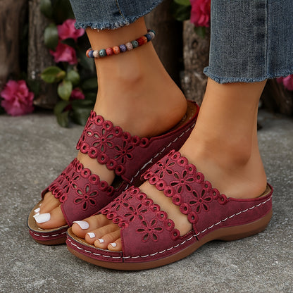 Sandale Aero Flora à talon Confort