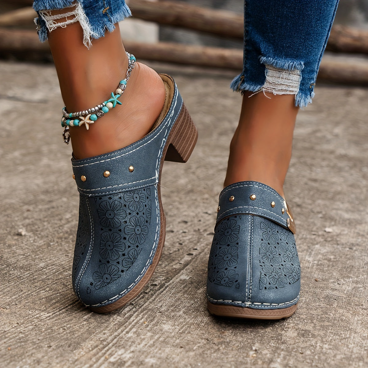 Sandale Capri à talon Confort