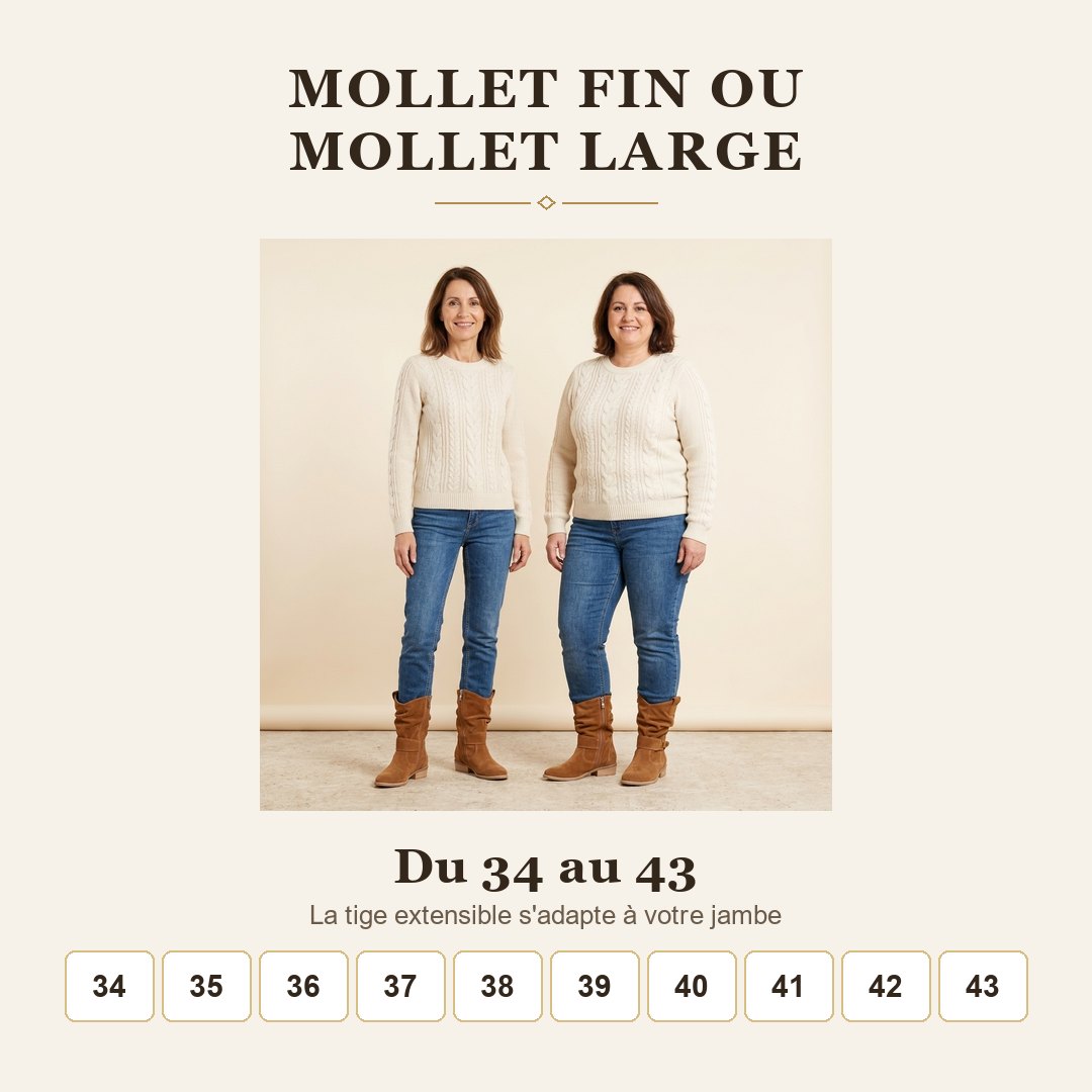 Mollet fin ou mollet large - du 34 au 43