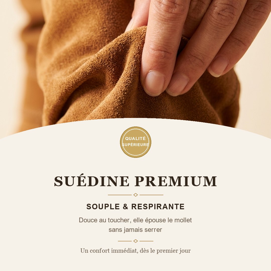 Suédine premium souple et respirante