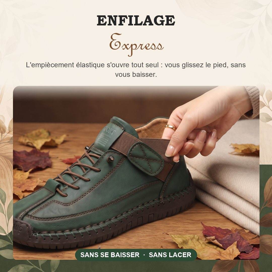 Enfilage express grace a l empiecement elastique